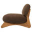 Chaise d'appoint rembourrée avec structure en bois massif Wren-129915544