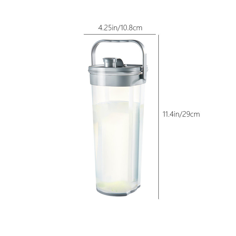 Pichet à grande capacité pour infuseur de fruits avec bouteille d'eau, Gris