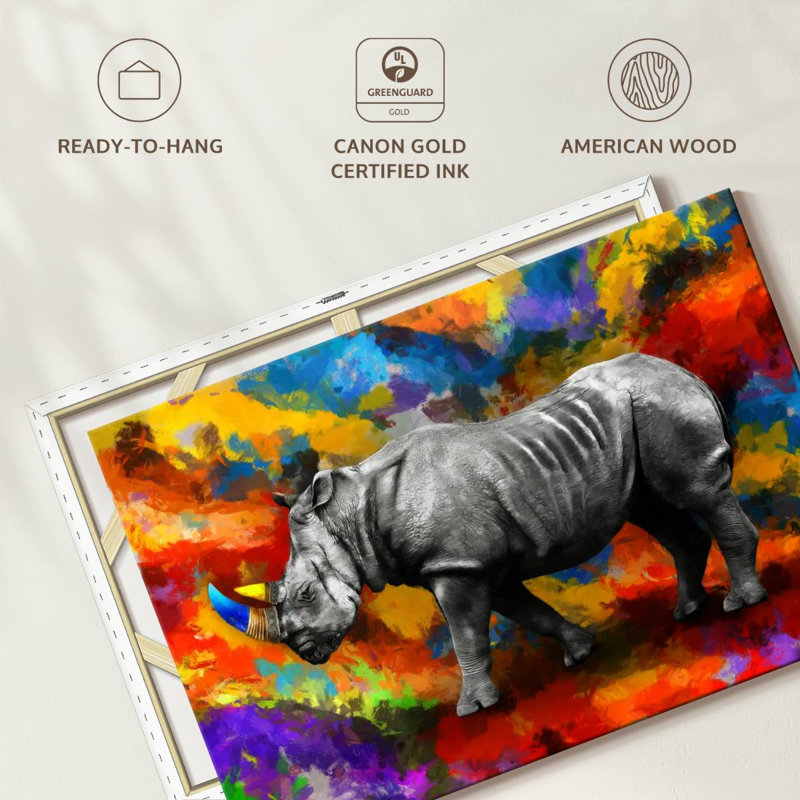 Rhino on Hues, H 20 po x l 30 po