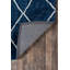 Tapis bleu marine à motif géométrique Ragin-389348205