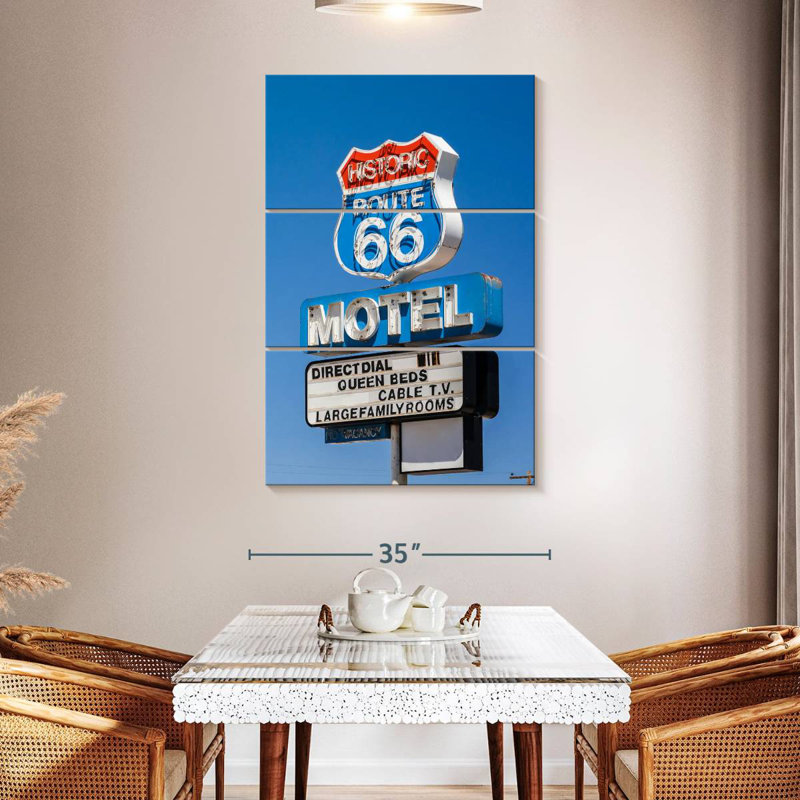 Enseigne Mehar Route 66, H 50 po x l 32 po