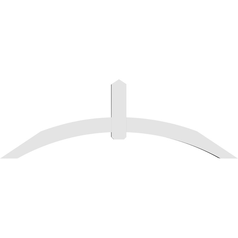 Support pour pignon en PVC Archdale, H 32 po x l 96 po (pas : 8/12), P 6 po x F 6 po