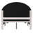 Aurey Upholstered Platform Bed Frame - Curved Stitched Headboard And Slat Foundation-47005471-47005457