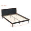 Structure de lit en bambou massif Aurandi Minimalist Auren avec support de lattes robuste, aucun sommier requis-129876703