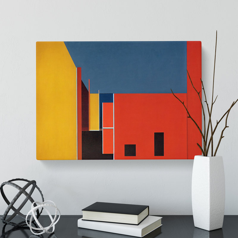 Bauhaus Architecture Vol.1 Abstract - Wrapped Canvas, 50cm H x 76cm W x 3cm D