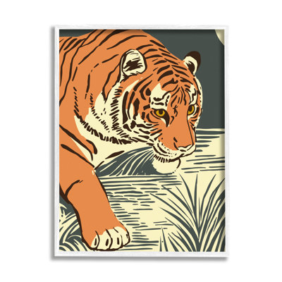 " Contemporary Tiger Jungle Nature " by Ziwei Li