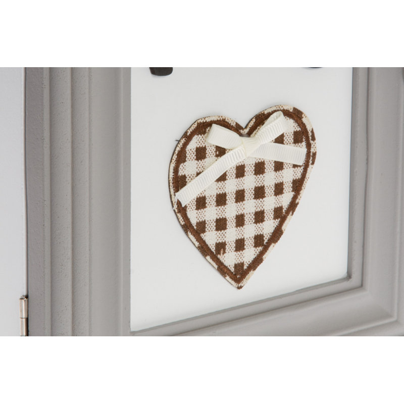 Solid Wood Wall Organizer with Key Box