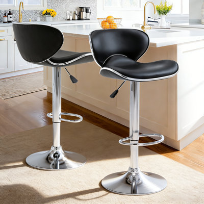 Swivel Adjustable Height Bar Stool by Vogue Furniture Direct