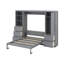 Grand lit escamotable avec tiroirs et tablettes-1916929940
