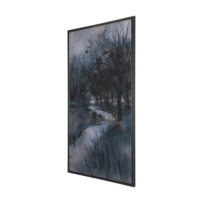 Naber and Willows I A Hand Embellied, reproduction d'art encadrée sur toile, Brook and Willows II