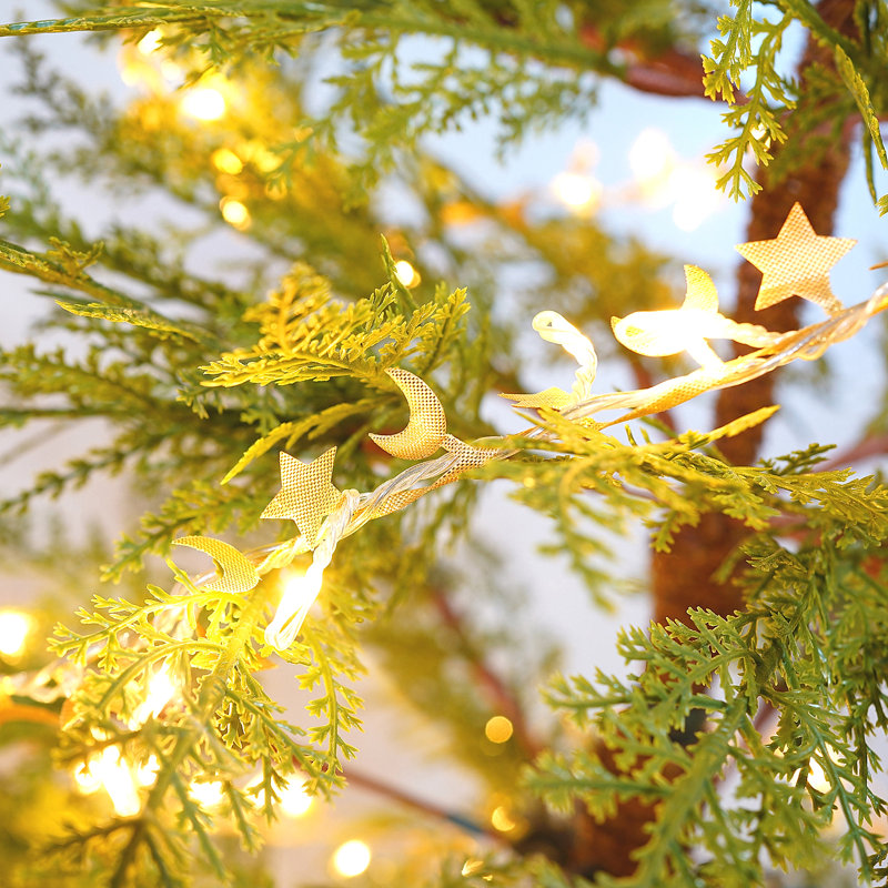 Arbre de Noël artificiel complet 6 pi avec lumières DEL et base en métal, arbre complet 612 pointes, décoration de Noël