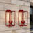 Black Rectangular Double-Bulb Outdoor Walllamp(Set Of 2)-193320921-195511499