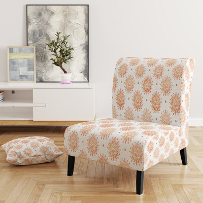 Fauteuil de chambre moderne et moderne - Fauteuil de chambre beige et boho mandala beige