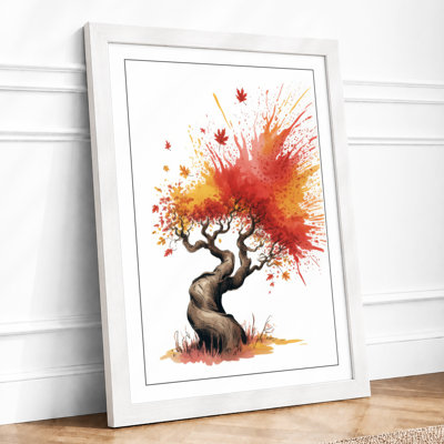 Autumn Burst Boho - Framed Print