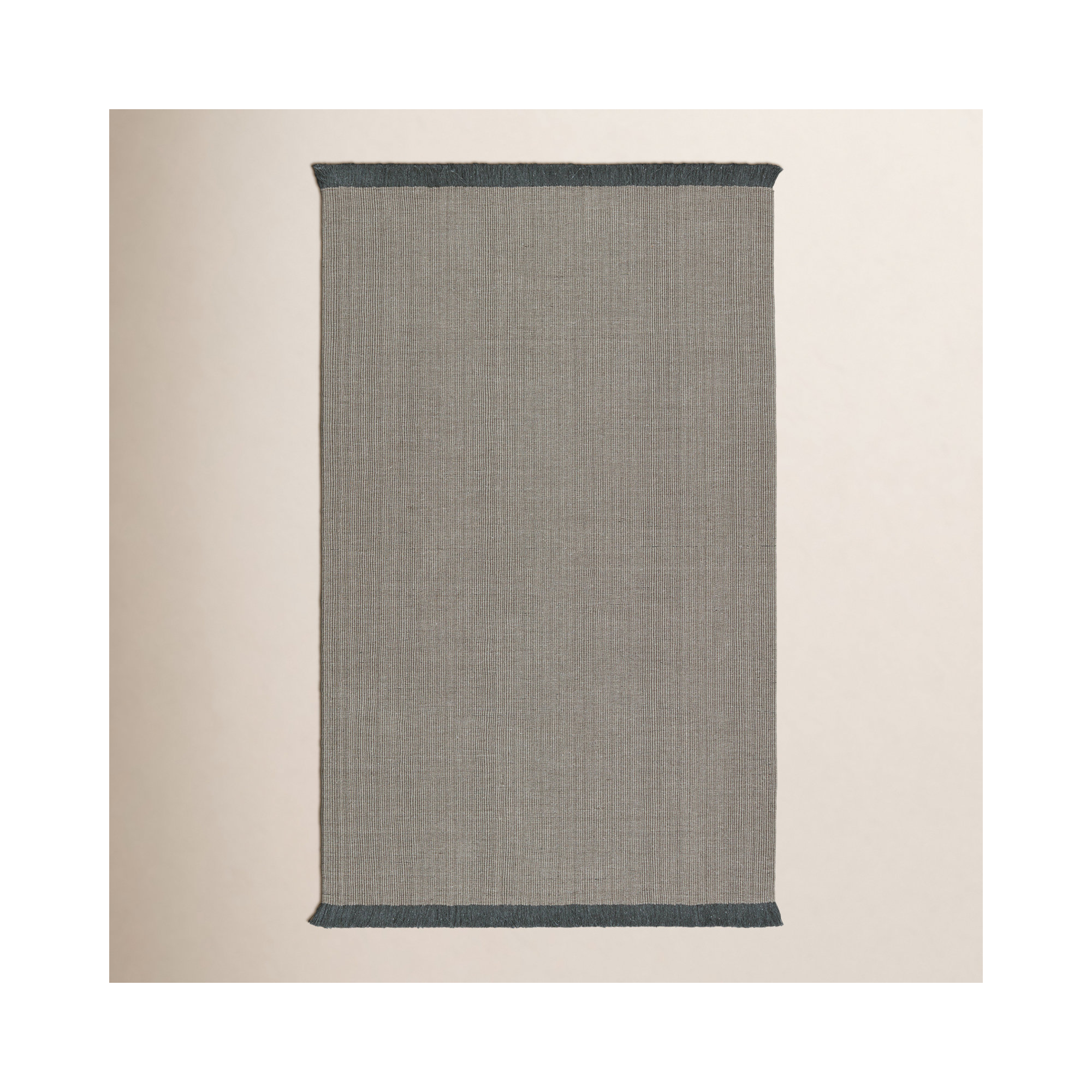 Asla Handmade Recycled P.E.T Light Gray Indoor/Outdoor Rug, Runner 2'6" x 8'