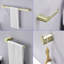 Ensemble de quincaillerie de salle de bain, porte-serviettes de salle de bain 4 pièces, support mural comprenant une barre à serviettes de 24 po, un porte-peignoir, un porte-papier hygiénique et un support pour tour à main-61506535