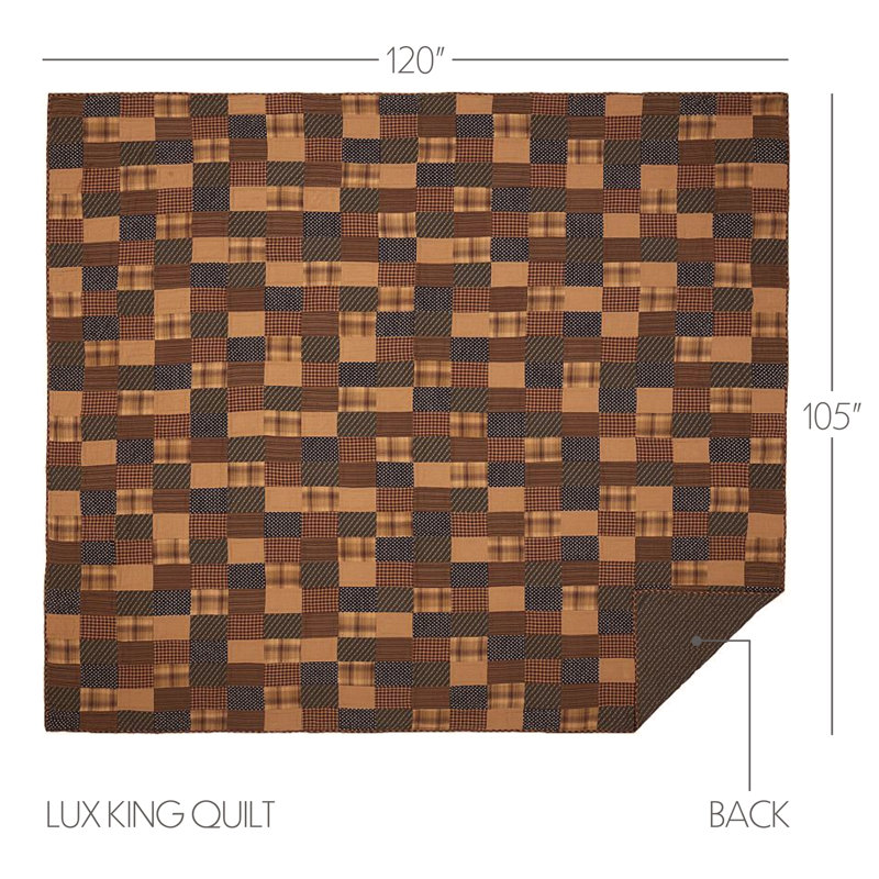 Patriotic Cotton Patchwork Quilt, Luxury King Quilt