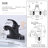 Centerset Single-handle Bathroom Faucet with Drain Assembly-68015841