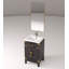 Meuble-lavabo simple 20 po X P 18 po D, comptoir en acrylique, 18 po Ensemble miroir et robinet