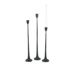 Salah 3 Piece Iron Tabletop Candlestick Set