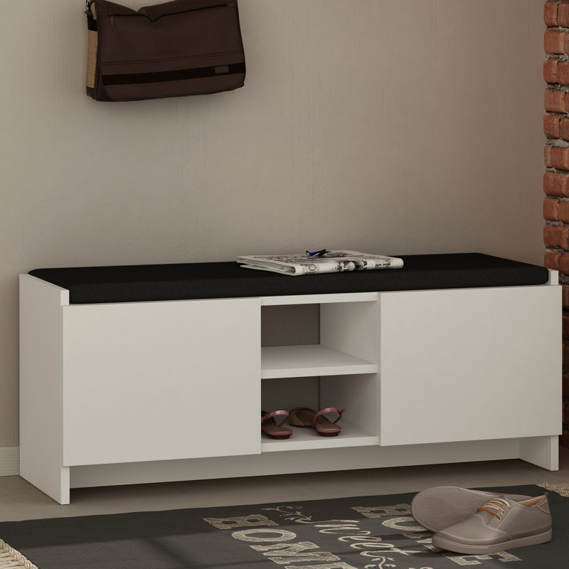 Ousley 8 Pair Shoe Storage Cabinet, White