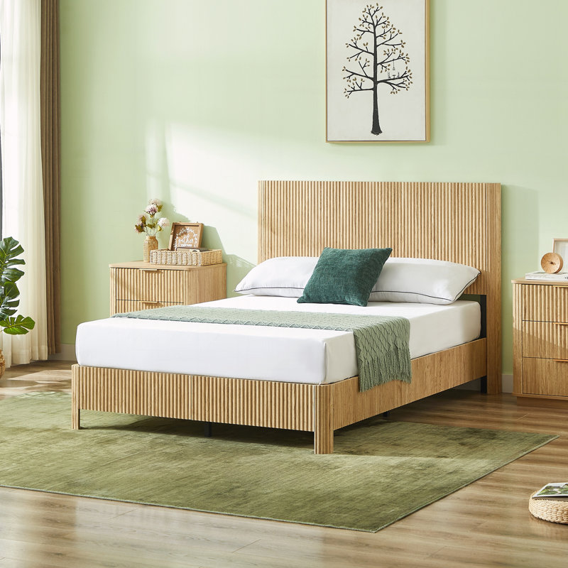 Dimensions : Ligne courbe en bois ondulÃ©, Full, Oak