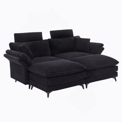 Canapé modulaire à assise profonde 85,8 po