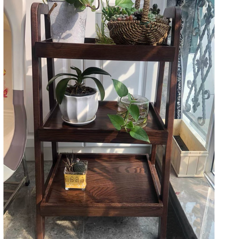 Clermt 17.2'' W Solid Wood Shelving Unit