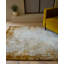 Abrienne Soft Shiny Border Gold Rug-289896467