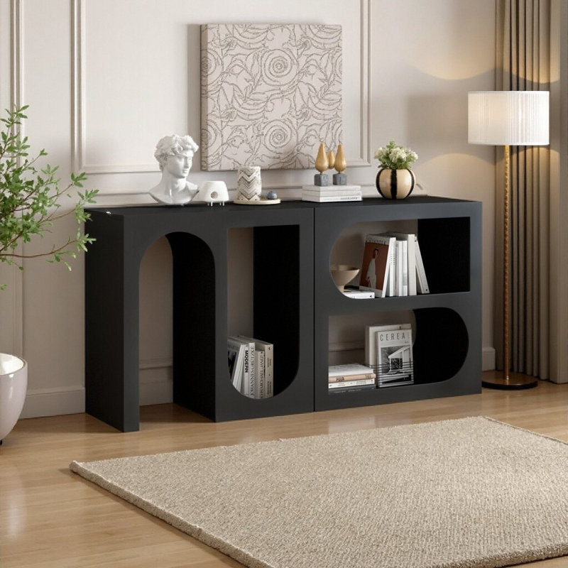 Console modulaire 62,8 po - noire avec disposition personnalisable