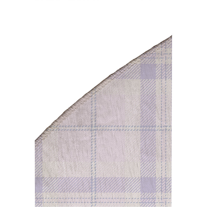 Vinny Tartan Non-Slip Outdoor Rug, Round 5'