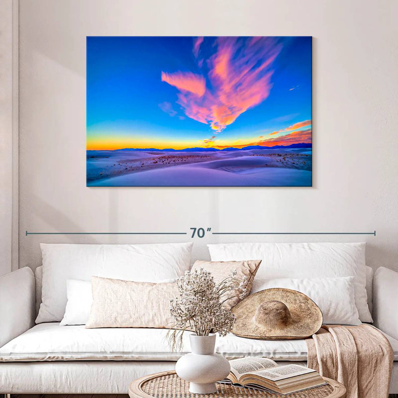 Coucher de soleil sur les sables blancs d'Alvord