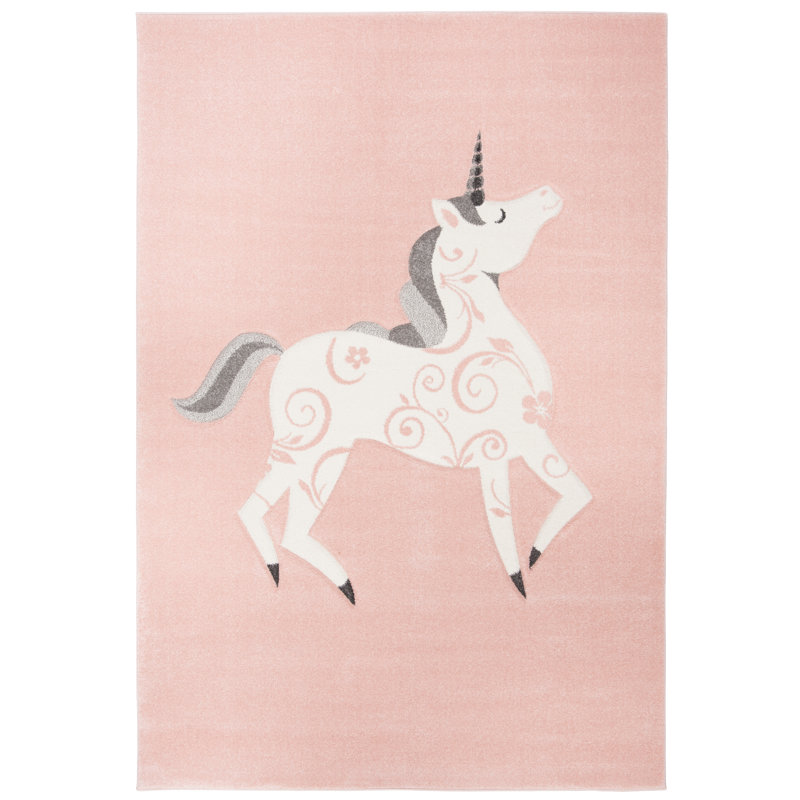 Tapis ivoire/rose, Rectangle 2 pi x 3 pi