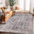 Vintage Inspired Bordered Machine Washable Area Rug-1203691322