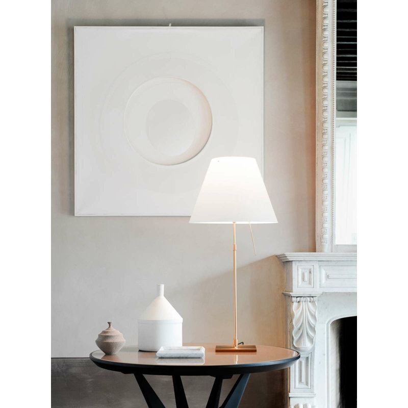 Costanza Table Lamp Sensor Dimmer, Mistic White, 43" H x 15.7" W x 15.7" D