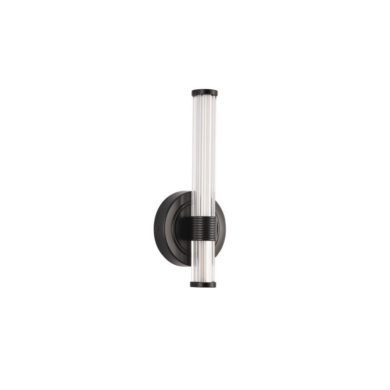 Luminaire pour meuble-lavabo Elsie, 12,13 po de hauteur, Noir, 9 W
