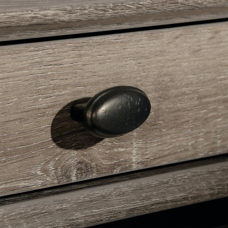 Bureau en L en métal avec ports USB intégrés