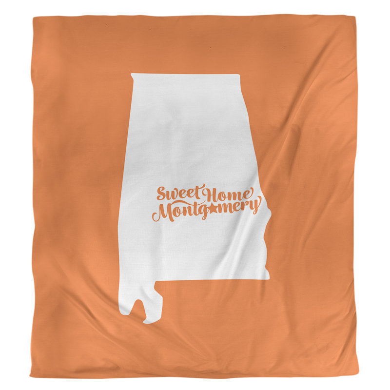 Housse de couette alabama montgomery, Housse de couette pour grand lit, Orange