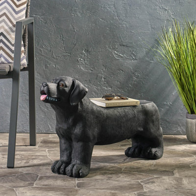 MGO DOG BENCH, Outdoor Bench, Light Brown, No Assembly Required by Ivy Bronx