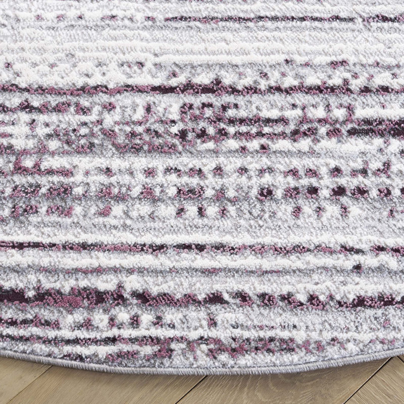 Tapis performance abstrait Vogue, Rond 6 pi 7 po