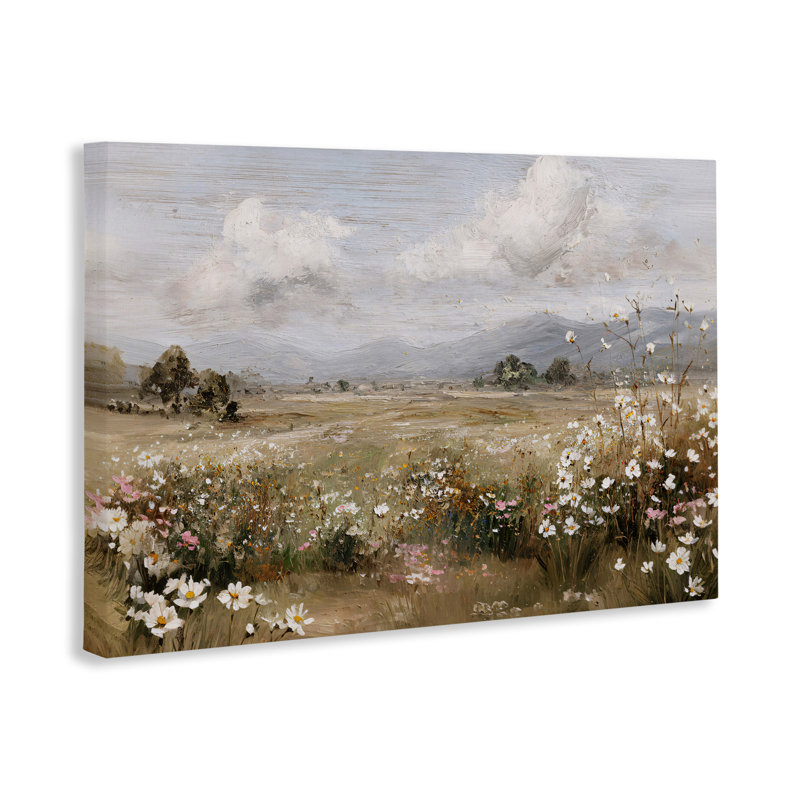 Daisy Cluster in Field Canvas, conception de Jacky Ngan, H 24 po x l 36 po