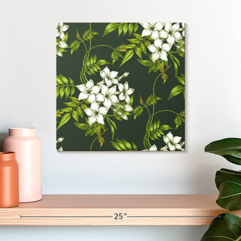 Harnek, jasmin, vignes et fleurs, H 16 po x l 16 po