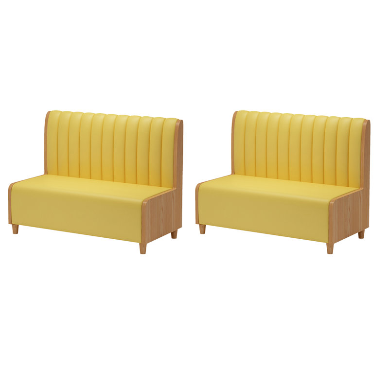 Banc rembourré en similicuir Cafe