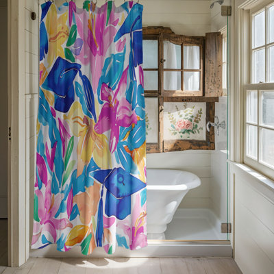Rideau de douche standard 1 pièce Preppy