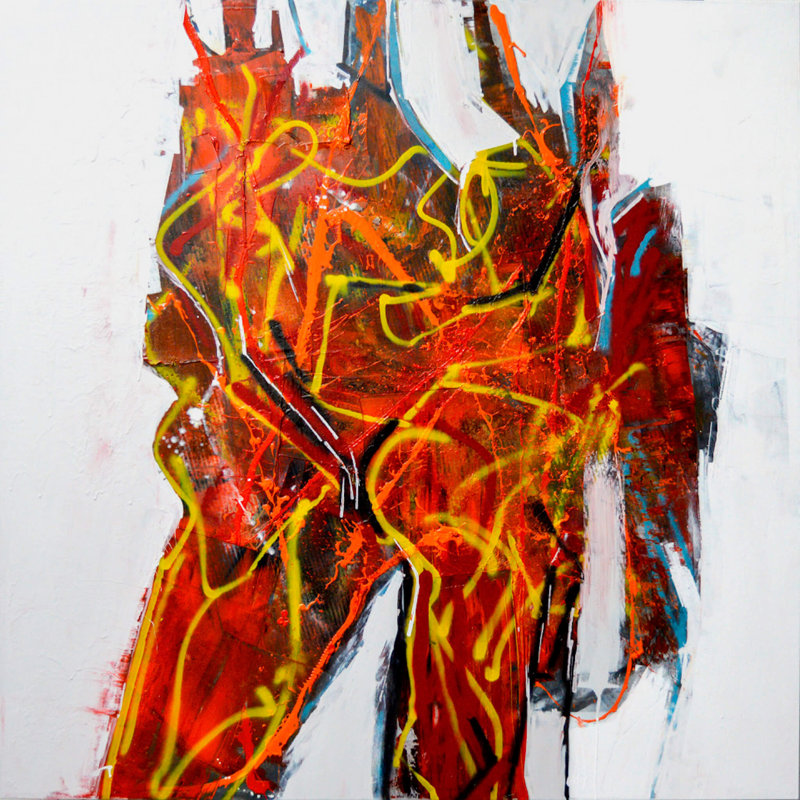 Burning Man Painting by John Beard