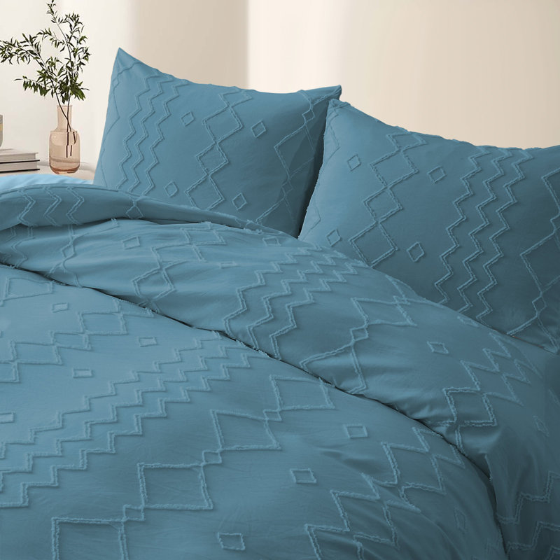 Standard Duvet Cover, Queen Duvet Cover+2 Standard Pillow Cases, Navy
