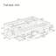 Base de lit plateforme de rangement avec plusieurs tiroirs et tablettes sans sommier-1956334581-1956334587