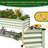 Elevated Galvanised Steel Planter With Wheels-307598040