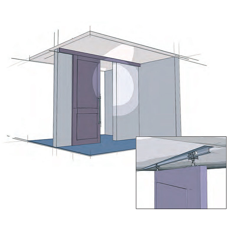 TopLine 71-222 Standard Single Door Hardware Kit, 48 in.