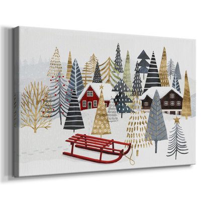 Collection de chalet de Noël A - Cavas enveloppés de galerie